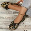 Fashion Women Floral Fabric Ballet Flats Spring Summer Vintage Ladies Comfort Slip on Canvas Ballerinas Shoes