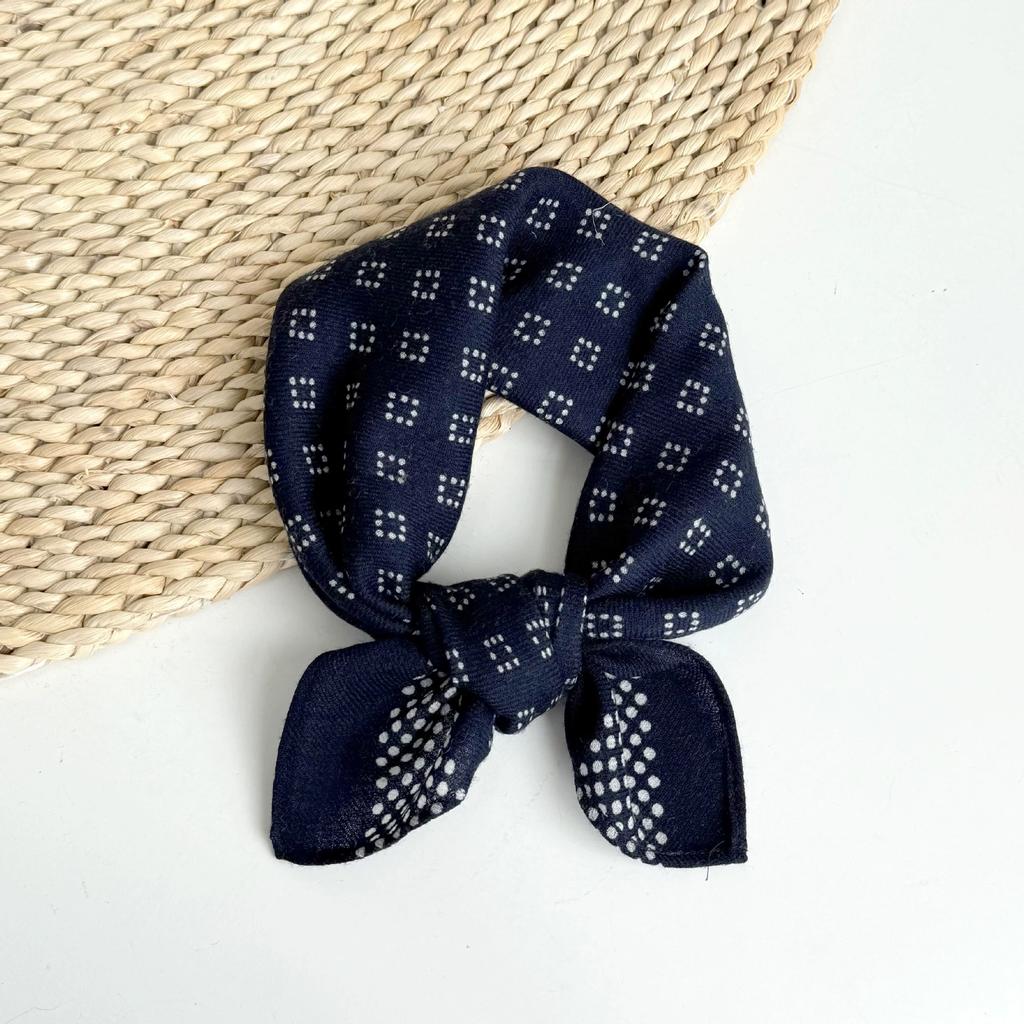 Retro Vielseitig Elegant Business Wolle Quadratischer Schal Dünner Hals Warm Kleine Krawatte Damen Kleine Schals