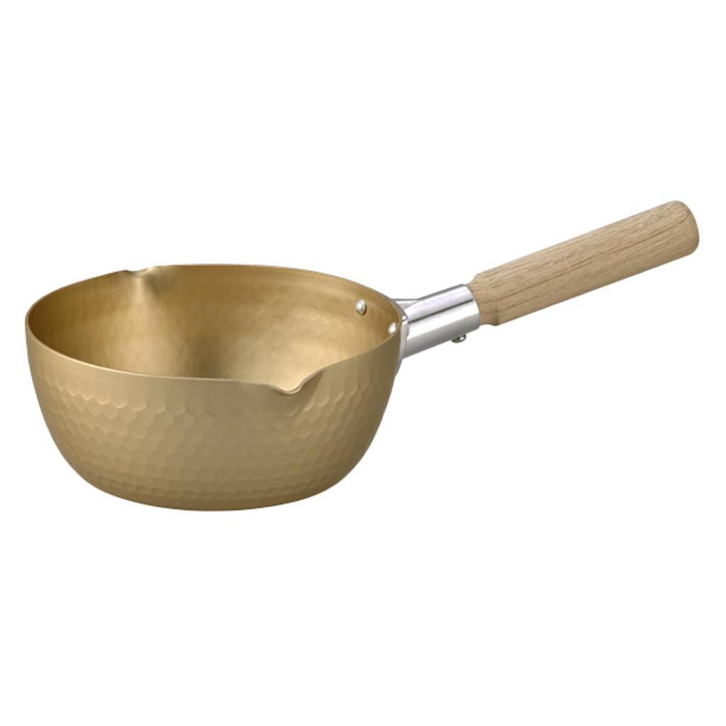 Hokuriku Aluminum Yukihira Pot Gas Stove Aluminum Sulfuric Acid Wooden Measurement Double Made in Japan 18cm, Kodengu, Only, Pot, Anodized,