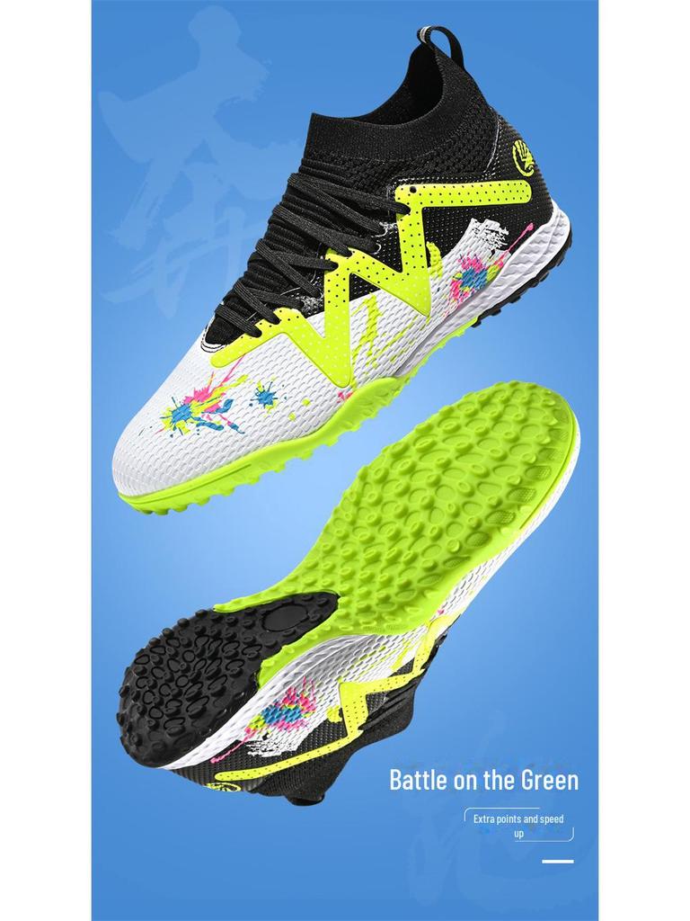 High-Top-Fußballschuhe mit AG- und TF-Nägeln für Herren, Jugendliche und Erwachsene. Rutschfest, verschleißfest für Wettkampf und Training.