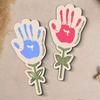 Decoration Mother's Day Plaque Hand Painted Wooden Flower Craft  Kids DIY Painting