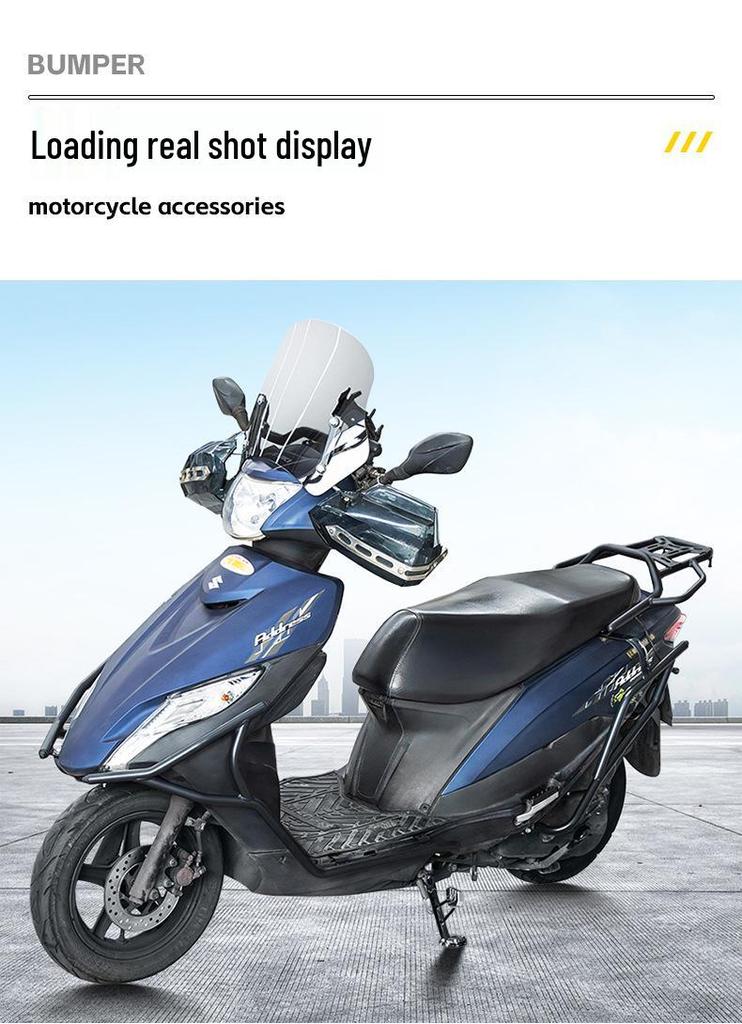 Suzuki UU125 Scooter Full Coverage Protective Guard Bar - Front & Rear Anti-collision Bumper.
