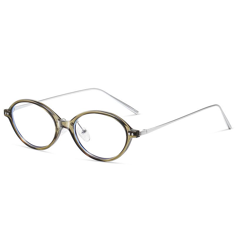 2026 Oval Retro TR Frame Glasses, Anti-Blue Light, High-End Casual Small Frame