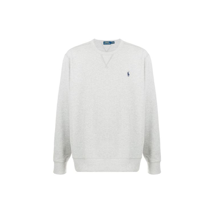 

Polo Ralph Lauren FW21 вышитый логотип однотонный круглый вырез длинный свитер мужской свитер серый 710766772-004 XL