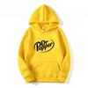 Jesienne Ciepłe Dr Pepper List Nadruk Bluzy z Kapturem Uliczne Męska Moda Polarowe Bluzy Codzienne Unisex Pulowery Modne Tre