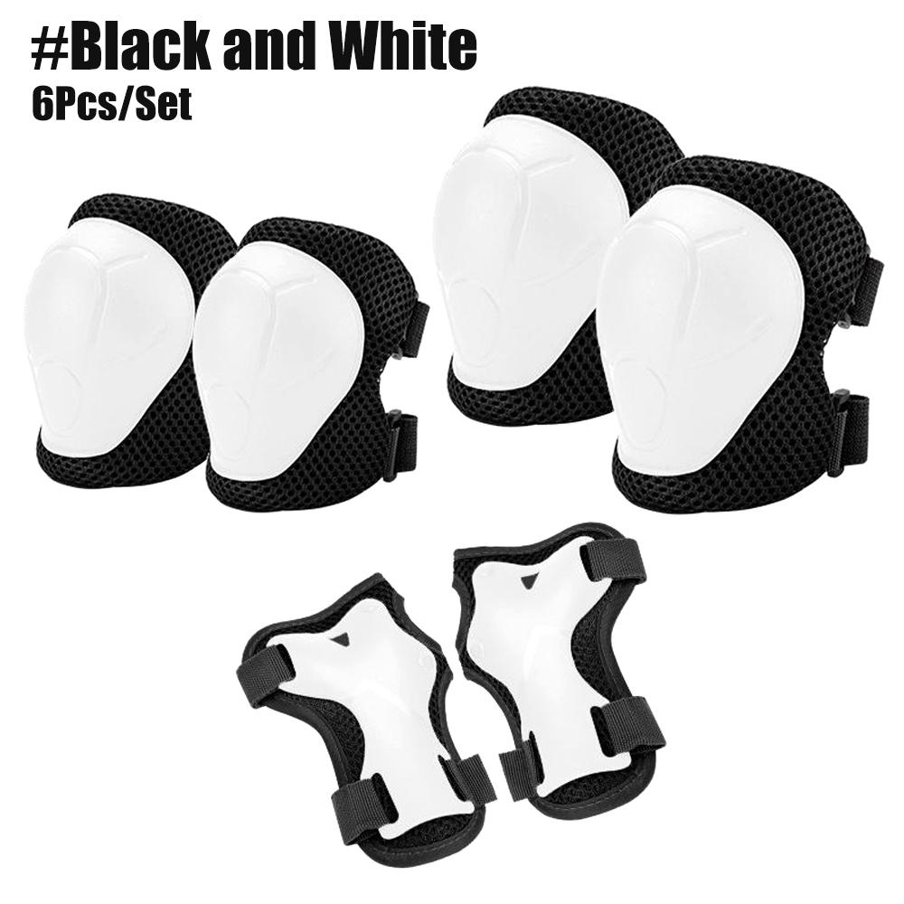 6-teiliges Set mit Knie- und Ellenbogenschützern für Kinder im Alter von 3–7 Jahren, für Kleinkinder und Jugendliche, 6-in-1-Schutzausrüstung mit Handgelenkschutz für Skating- und Rollerskating