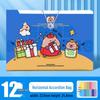 A4 Accordion Folder: Capybara Student Large-Capacity Test Paper and Data Storage Organizer