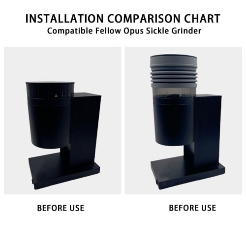 Coffee Grinder Single-Dose Hopper, Hand-Pressed Coffee Grinder Hopper with Silicone Bellow, Air Blower Blaster, Coffee Grinder Cleaning Tool, Single-D