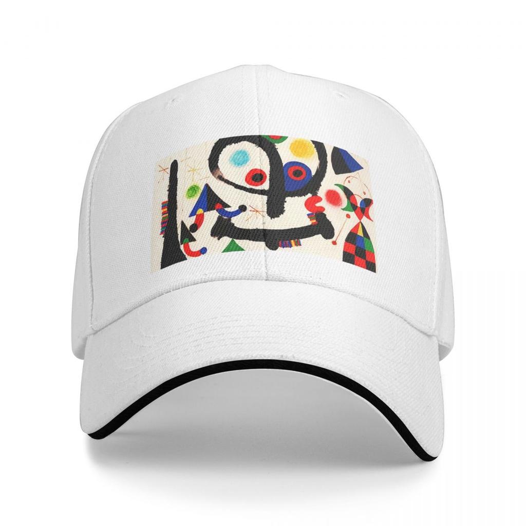 MIRO Abstract Figures Pink 2 Baseball Caps Fashion Unisex Women Hats Outdoor Adjustable Casual Cap Baseball Hat Polychromatic
