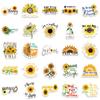50 Inspirational Sunflower Stickers Personalized Decorative Suitcase Notebook Waterproof Removable Stickers