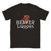 Beaver Liquors Tshirt Cute Funny Graphic Printed Tshirt Beaver Lover Gift Shirt Men Women Casual Crewneck Cotton Tee Tops