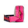 Gucci Ophidia Distressed Removable Shoulder Strap with Zipper Closure Canvas and Leather Crossbody Shoulder Bag Small Women's Beige and Ebony and Pink