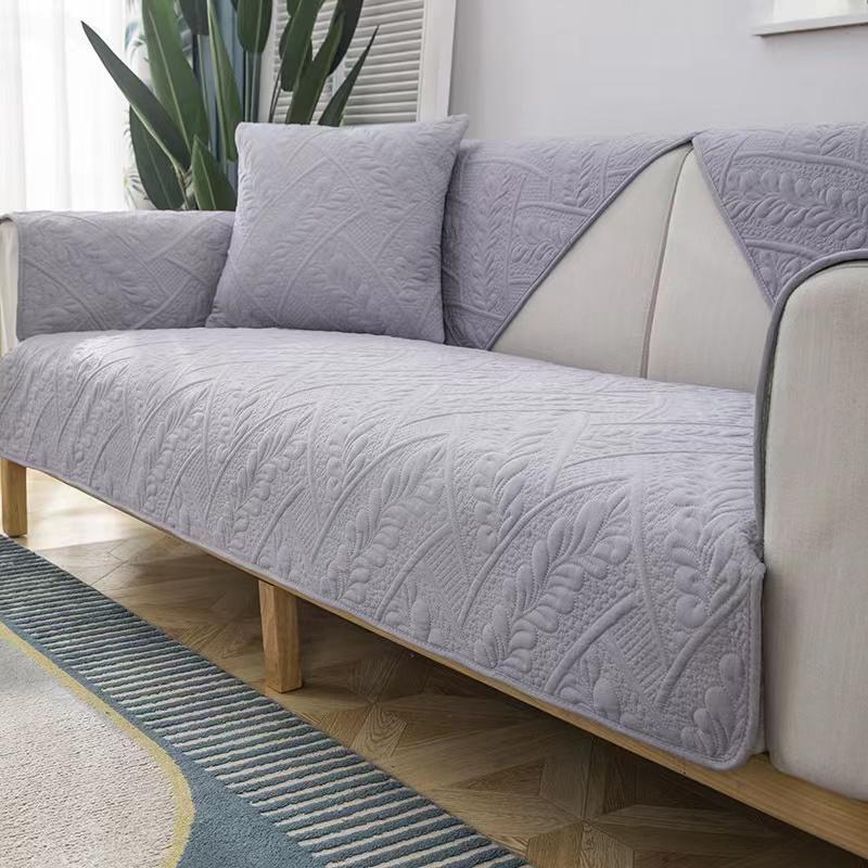 Four Seasons Universal Sofa Cushion Solid Color Modern Combination All-inclusive Universal Sofa Cover Non-slip Nordic Sofa Towel