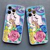 Cartoon Unicorn Phone Case For iPhone 12 13 Pro Max Mini XR XS X 8 7 Plus Back Cover For iPhone 11 14 Pro Max Shockproof Shells