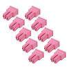 10PCS Slow Blow Fuses 30A 32V Double Straight Female Terminal Push In Type Fuse Set for Cars Trucks
