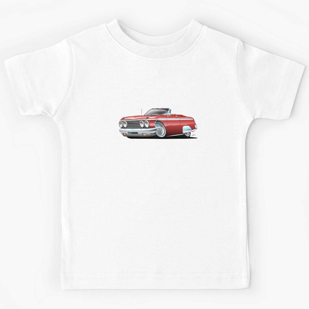 Classic Sixties American Convertible Muscle Car Cartoon Kids T-Shirt 150