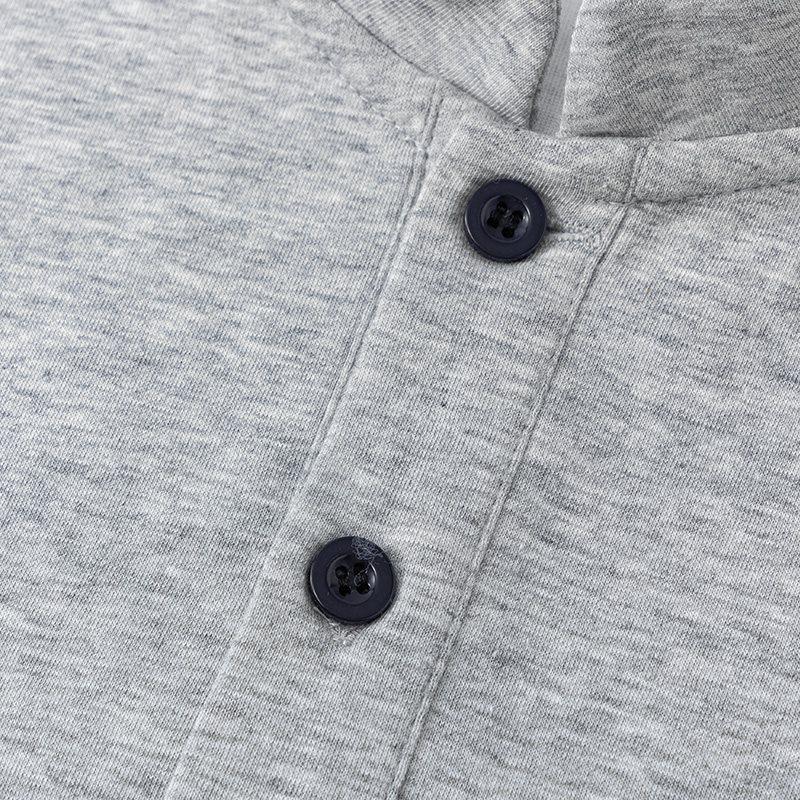Men's Trendy Henley Collar Short Sleeve T-shirt - Summer 2026 Collection