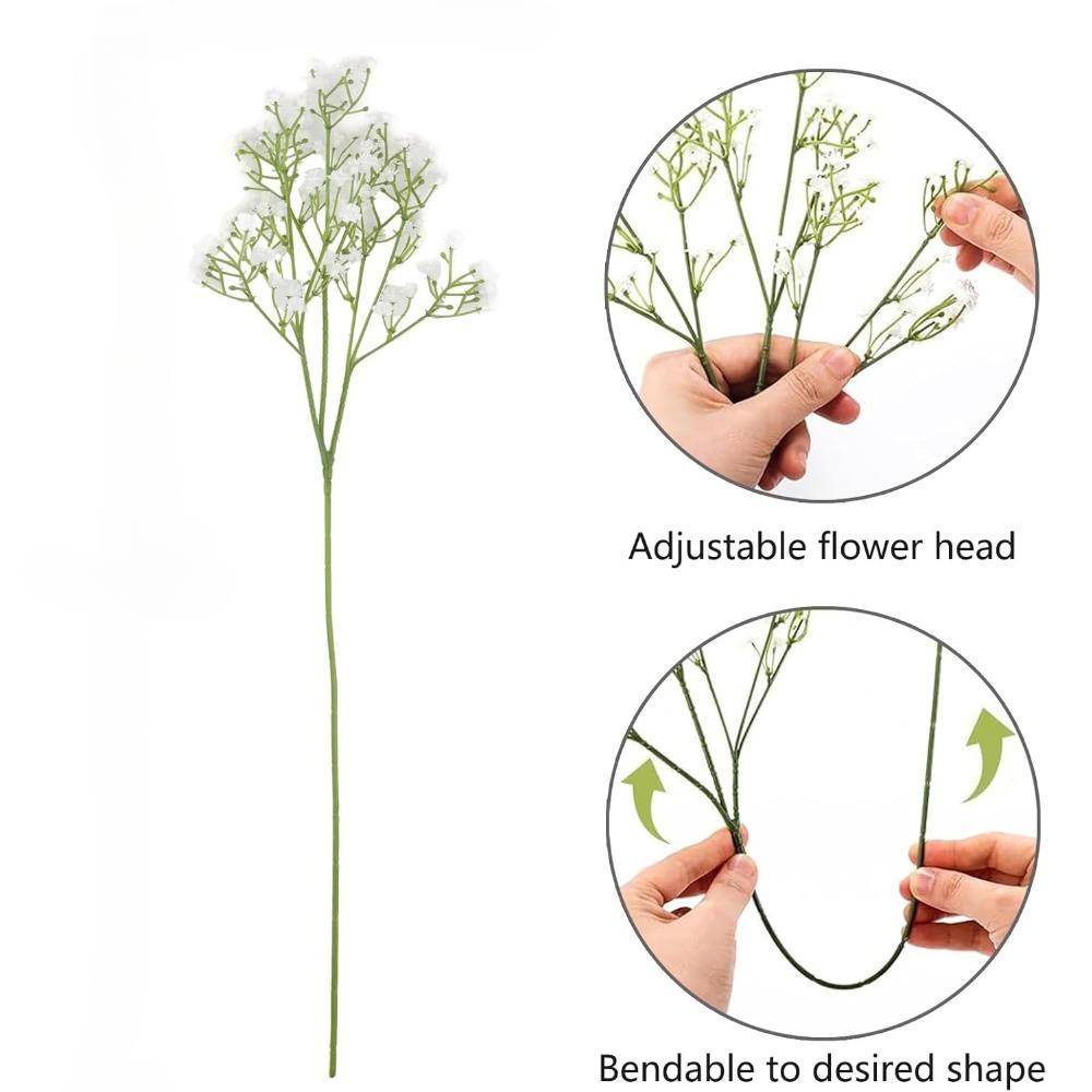 

15 связок белых искусственных цветов звездного неба, искусственные цветы, свадебные букеты, свадебная вечеринка, украшение дома своими руками (28см)