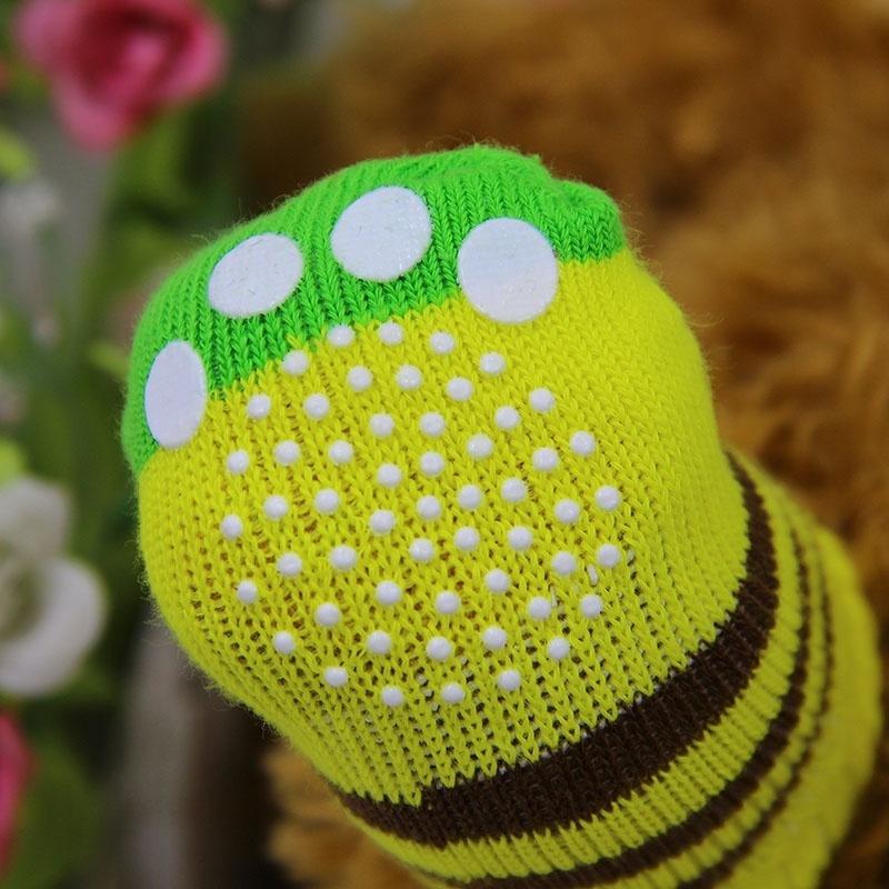 1 Pair Cotton Winter Warm Socks Anti-slip  Nice Knit For Pet Dogs