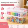 Two-Layer Detachable Storage Box for Tools, Stationery, and LEGO Toys