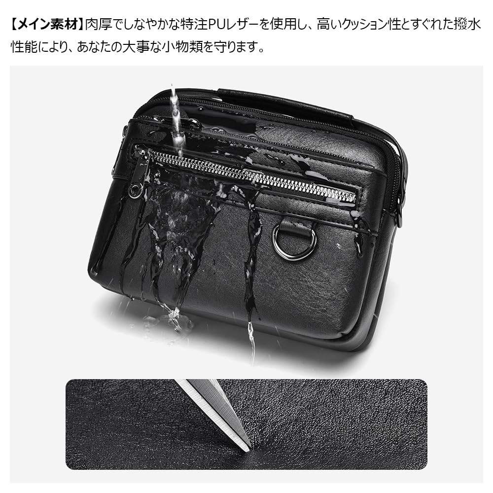 Whatna Mini Clutch Shoulder Crossbody Chest Waist and Thick Horizontal Perfect for Formal and Special A303 Men's 4-Way Bag, Bag, Bag, Bag, Pouch,