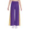 Girls Liturgical Praise Lyrical Dance Outfit Metallic Patchwork Sleeveless Asymmetrical Hem Dress Wide Leg Pants Set