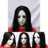 Horror Long Hair Ghost Latex Mask For Halloween And Escape Room Fun