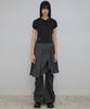 Peulleeoeob Kaya Shirred Hoodie (Fl-159_Black)
