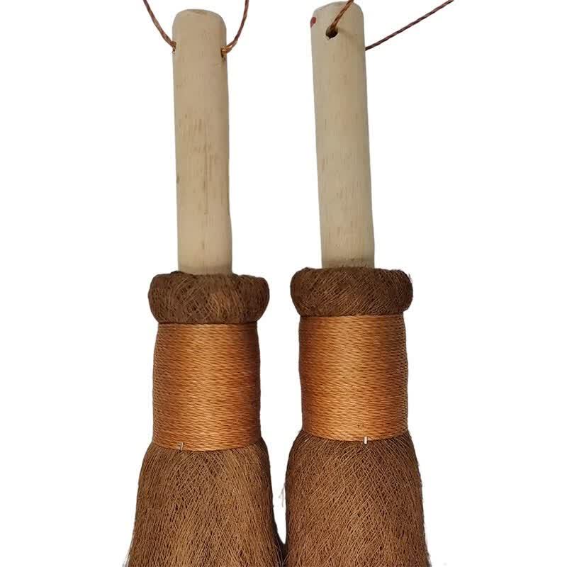 Luogang Coconut Bristle Pot Cleaning Brush 2-Pack