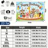 Party Backdrop Flat Banners Animals Circus Celebrations Wedding Enthusiasts Photo Background Decor Front Door Decor