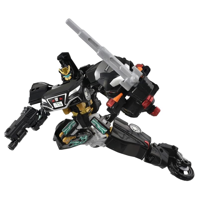 

TAKARA TOMY Tomica Job Labor TJBDX Unite Police Braver ZERO Undercover Patrol Car & Black Motorcycle Combined Set Miniature Car Toy Ages 3 and Up