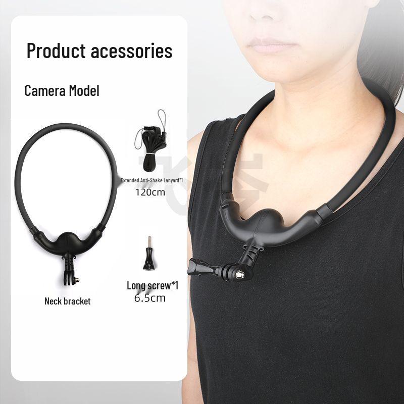 Neck and Chest-Mounted Shooting Stand for First-Person View and Fishing Photography