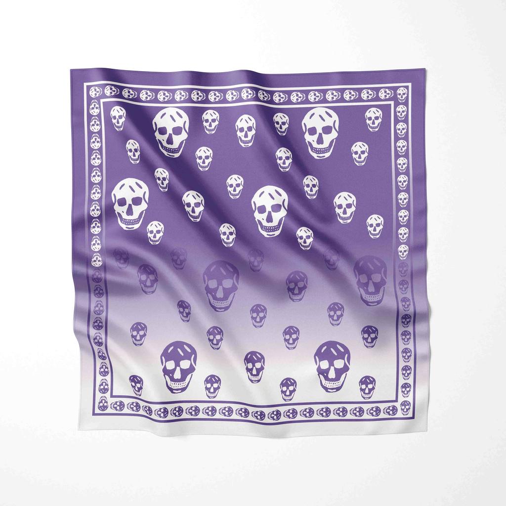 70CM  Newest Chiffon Scarf Fashion Skull Print Scarf Women Scarves Soft Wrap Lady Scarf Silk Scarves Shawls Muslim Hijab Scarf