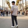 Shirt - MITCHELL & NESS - ELITE NEUTRALS Los Angeles Lakers - Baggy Fit - 100% Cotton - Printed Jock Tag