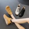 New Cotton Shoes, High-top Shoes, Casual Women's Shoes, Thick-soled Single Shoes, Soft Leather Boots