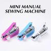 Domowa Ręczna Maszyna do Szycia Przenośna Podróżna Zewnętrzna Ubrania Tkaniny DIY Szycie Narzędzie do Szycia Mini Ręczna Igła do Szycia Maszyna do Robótek Ręcznych