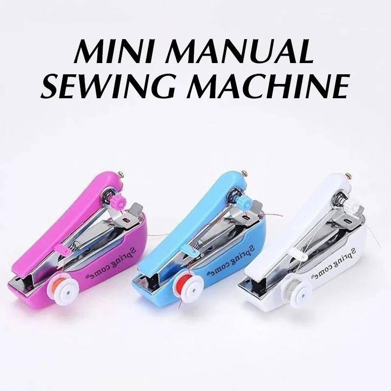 Domowa Ręczna Maszyna do Szycia Przenośna Podróżna Zewnętrzna Ubrania Tkaniny DIY Szycie Narzędzie do Szycia Mini Ręczna Igła do Szycia Maszyna do Robótek Ręcznych