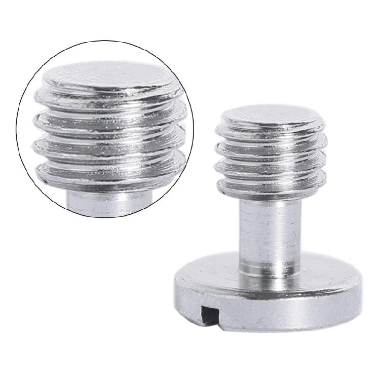 3/8inch Camera Quick Release Screws Stainless Steel D Shaft Screw Adapter for Tripods and DSLR Accessory