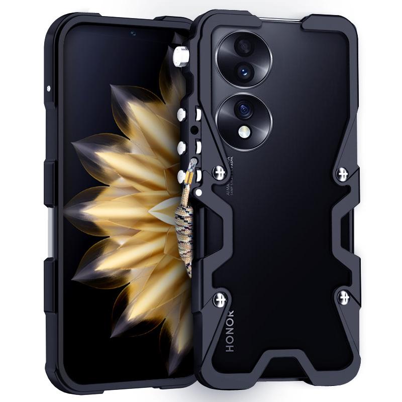 Voor Honor 60/60 SE/70 5G/80 5G/90/100 5G Hoesje Aluminiumlegering Metaal Anti-val Telefoonhoesje