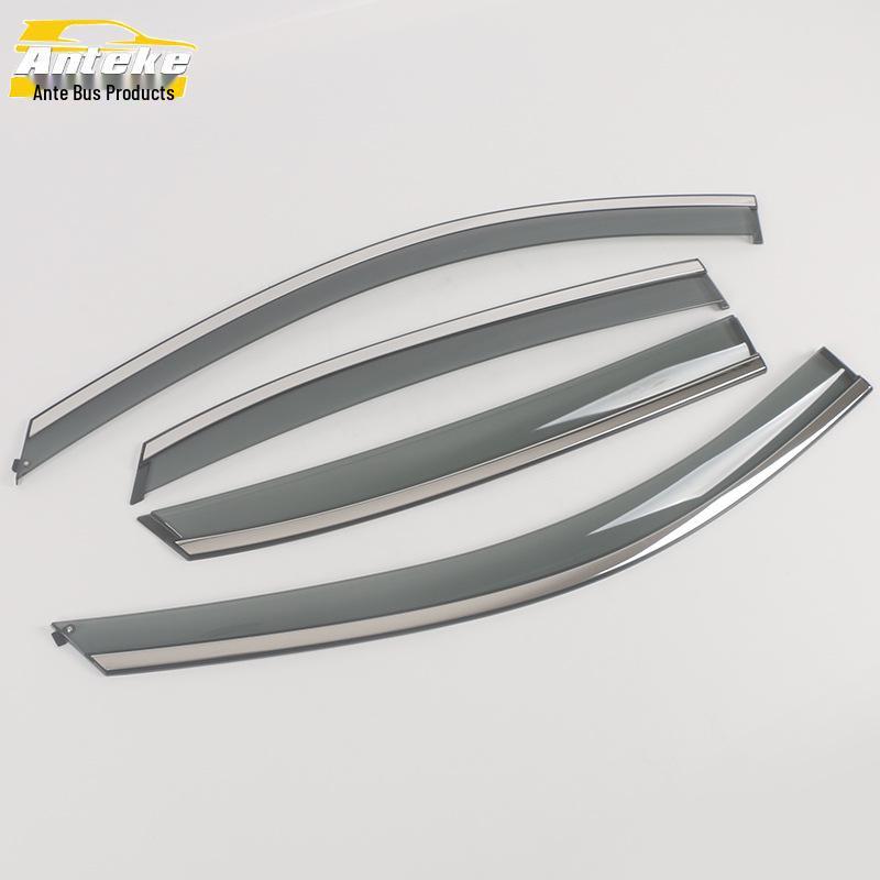 Wuling 23 Bingo Rain Deflectors: 3D Stainless Steel Bright Strip Rain Shield Trim Accessories.