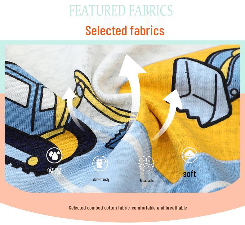 Boys' Autumn Round Neck Long Sleeve Sweatshirt - European & American Style for Kids