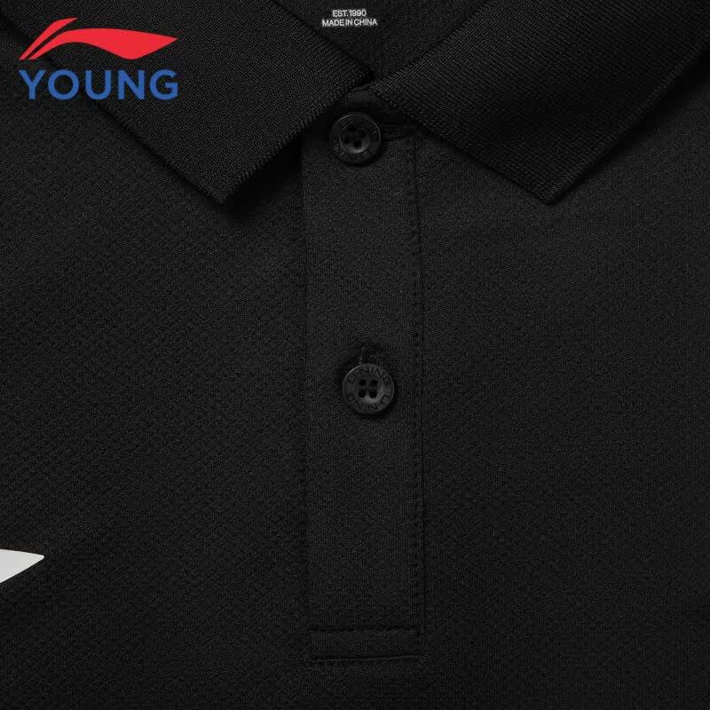 Li-Ning Youth Professional Soccer Short-Sleeve Polo Shirt