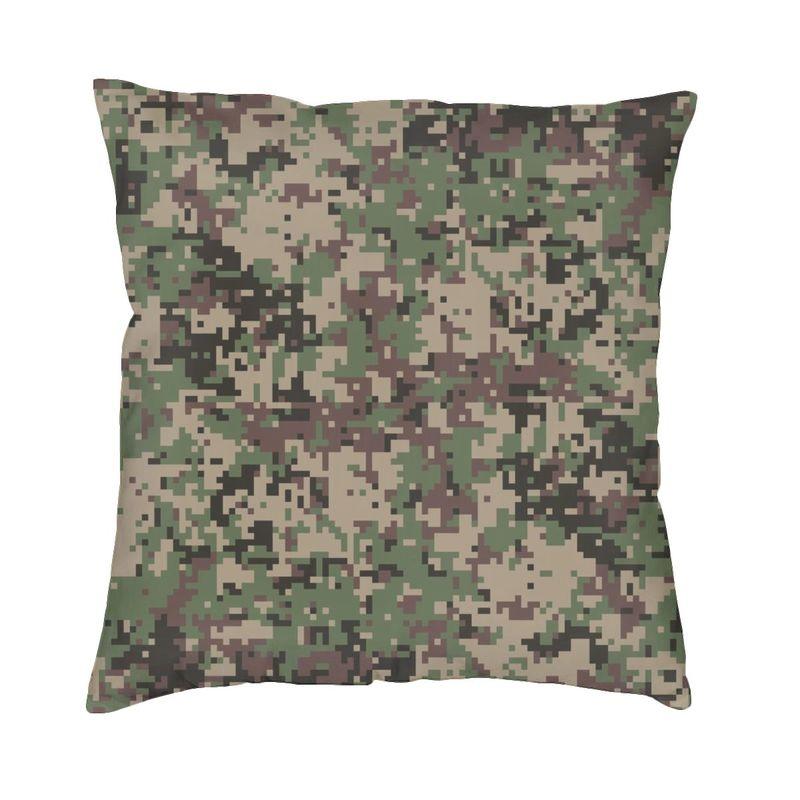 

Luxury World War German Camouflage Sofa Cushion Cover Polyester Military Army Camouflage Pillow Case Decoration Pillowcase 30x30cm