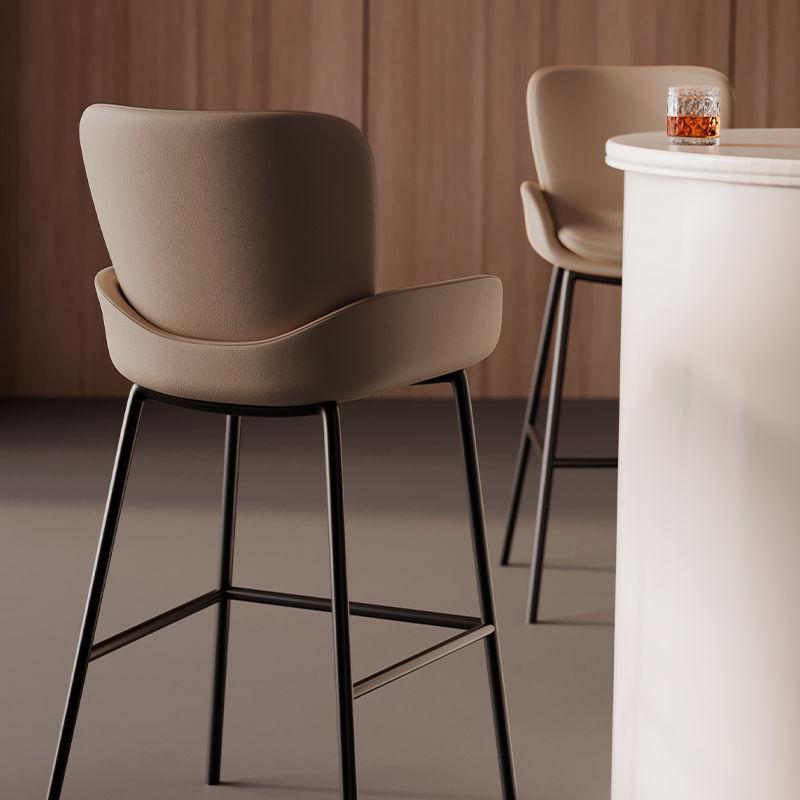 Designer Metal Bar Chair Counter Luxury Outdoor Garden High Bar Stools Saloon Reception Party Home Furniture