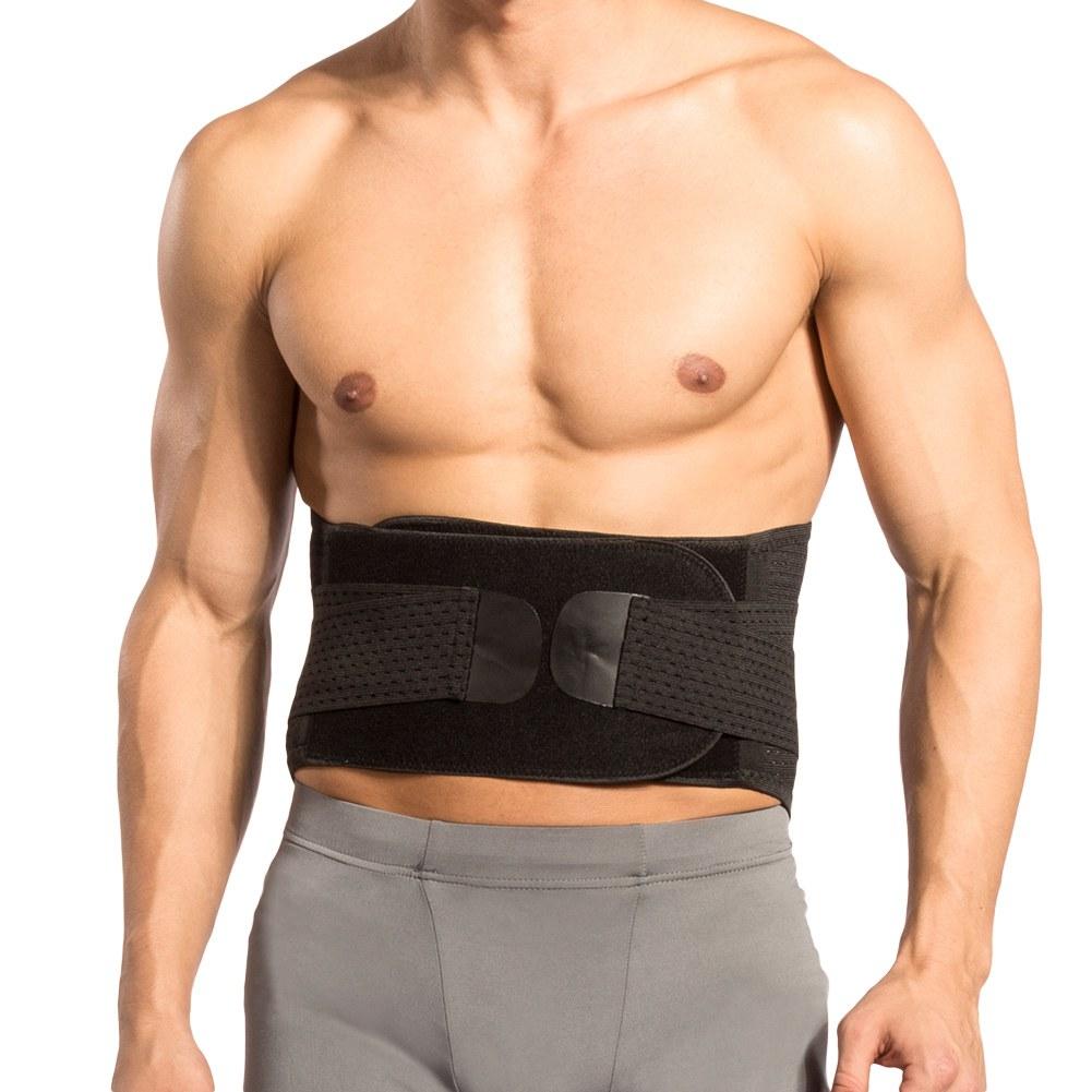 Lumbar Waist Belt, Lower Back Support Belt with Breathable Mesh Panels