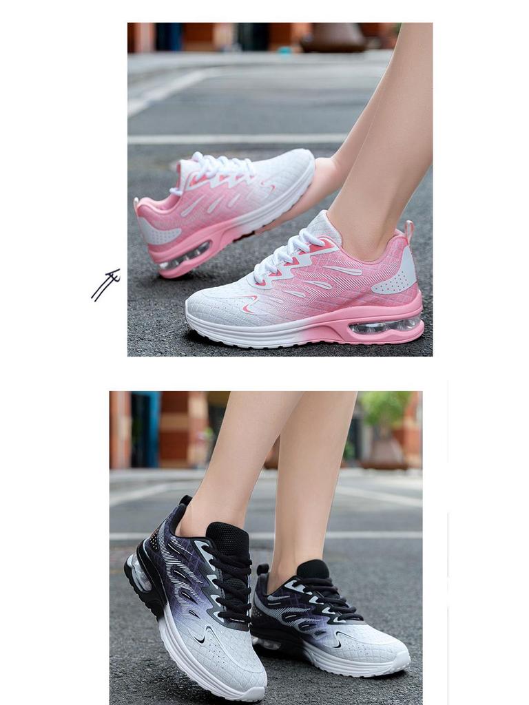 Women's Plus Size Mesh Breathable Running Shoes - Spring/Summer Casual Air Cushion Jogging Footwear