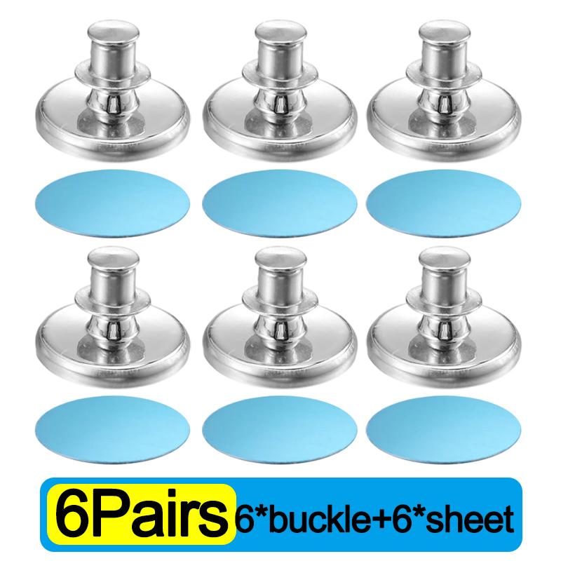 Magnetic Curtain Button Detachable Self-Adhesive Magnetic Patch for Light Blocking Drapes Shower Curtain Closure Buckle Fastener