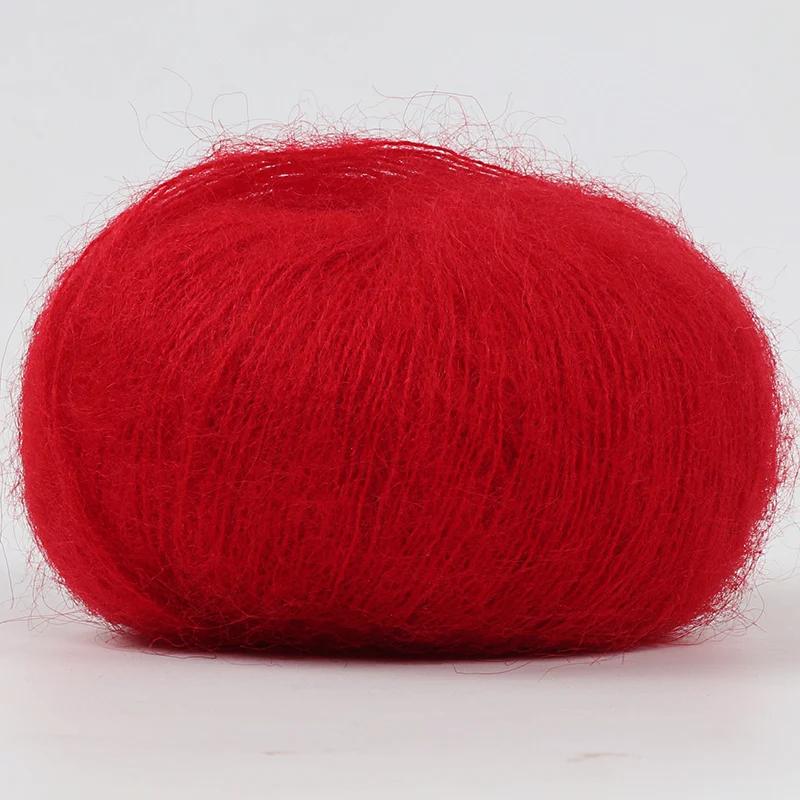25g/Ball Mohair Hand-woven Diy Material Package Yarn Crochet Skin-Friendly Baby Wool Thread for Knitting Wool Sweater Shawl Yarn