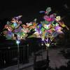 Outdoor Butterfly Sunflower Simulation Festoon Solar  LED Lawn Lamp Home Garden Sunmmer Landscape Lighting Wedding Fairy Lights