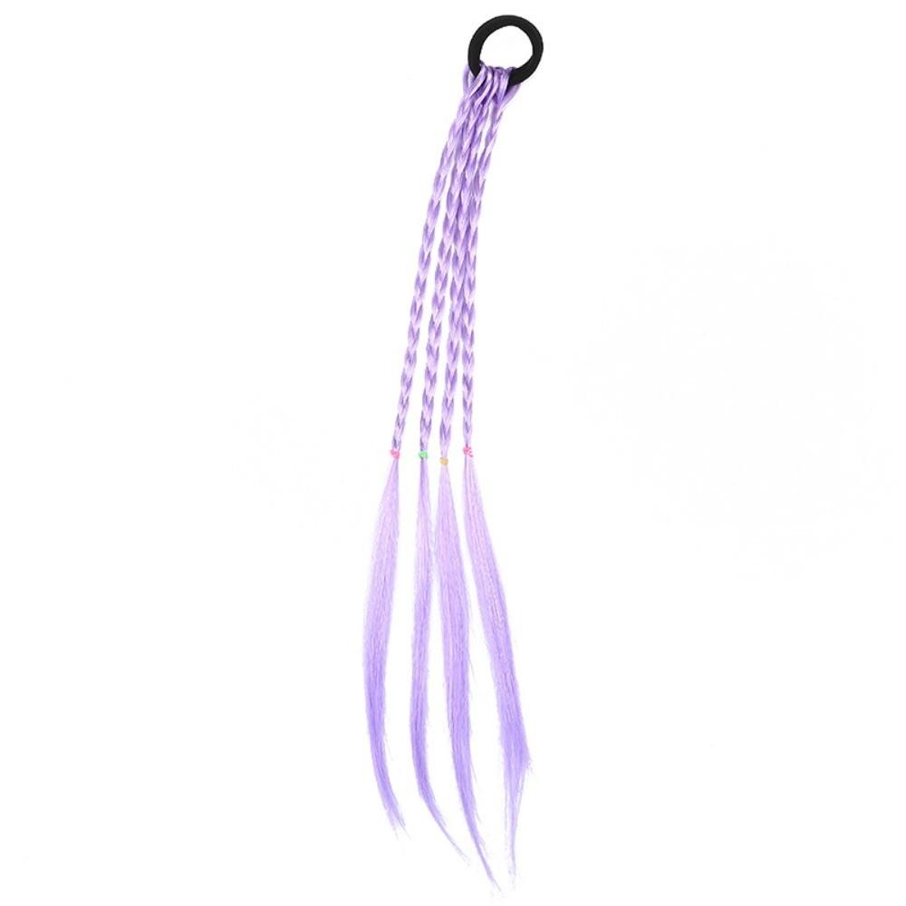5/6Pcs Multi-Color Twist Braid Hair Ties Colorful Kids Wig Ponytail Headbands Sweet Wig Braid  Daily